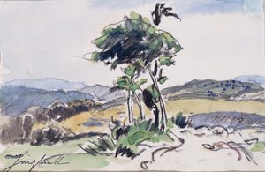Sem título (aquarela e carvão sobre papel) de Johan Barthold Jongkind