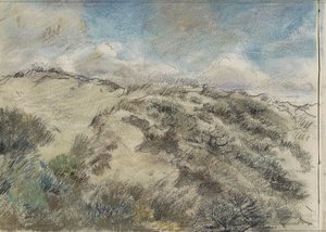 paisagem de dunas de Johan Antonie de Jonge