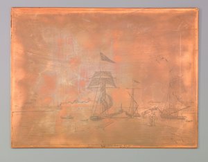 Molhe no porto de Honfleur de Johan Barthold Jongkind (signed by artist)