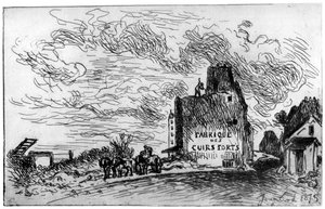 Demolição, c1840-1890 1924 de Johan Barthold Jongkind