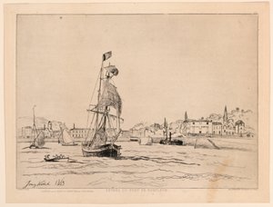 Entrada para o Porto de Honfleur de Johan Barthold Jongkind