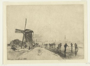 Vista de Maassluis
Vue de la ville de Maaslins (Hollande) (título sobre o objecto) de Johan Barthold Jongkind