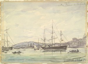 Cena do porto, Marselha de Johan Barthold Jongkind