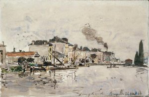 O canal em Bruxelas de Johan Barthold Jongkind