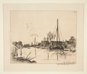 Le Canal (O Canal) de Johan Barthold Jongkind