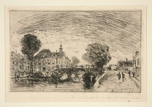 Ponte sobre o canal de Johan Barthold Jongkind