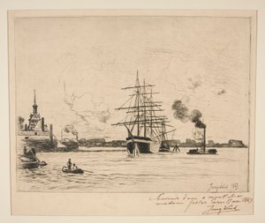 Le Vieux Port de (O antigo porto de Roterdão) de Johan Barthold Jongkind