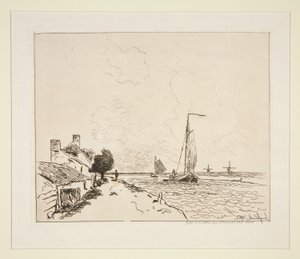 Os Dois Barcos à Vela de Johan Barthold Jongkind