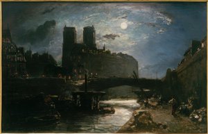 Notredame de Paris ao luar