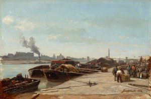 Bancos do Sena de Johan Barthold Jongkind
