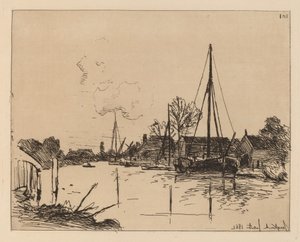 O Canal (Le Canal) de Johan Barthold Jongkind