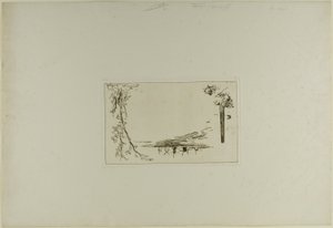Página de título, do Livro de seis gravuras, vistas da Holanda de Johan Barthold Jongkind