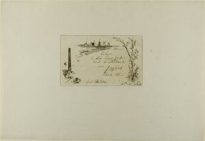Página de título, do Livro de seis gravuras, vistas da Holanda de Johan Barthold Jongkind