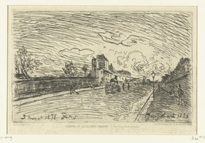 Saída do hospital de Cochim (Faubourg Saint-Jacques, Paris)
Sortie de la Maison Cochin (Faubourg Saint-Jacques) (título sobre o objecto) de Johan Barthold Jongkind