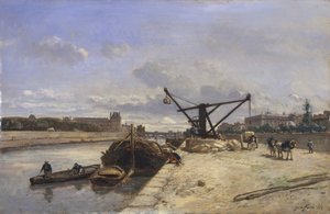 Vista do Quai dOrsay, 1854. de Johan Barthold Jongkind