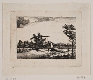 Paisagem com ponte levadiça de Johan Bülow