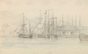 Porto de Bergen de Johan Christian Dahl