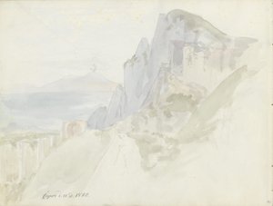 Da estrada entre a cidade de Capri e Marina Grande de Johan Christian Dahl