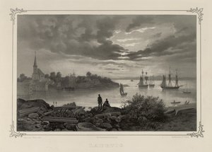 Ilustração retirada do livro Norge fremstillet i Tegninger av Asbjørnsen, P.Chr. og utgitt av Chr. Tønsberg (no, 1848) de Johan Christian Dahl