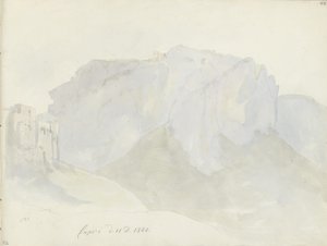 Monte Solaro visto de Capri de Johan Christian Dahl
