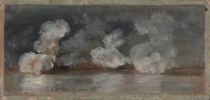 Fumo dos tiros de canhão de Johan Christian Dahl