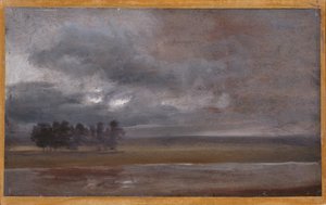 O Elba à chuva de Johan Christian Dahl