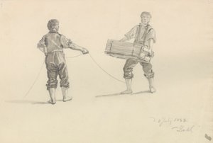 Dois homens de Johan Christian Dahl