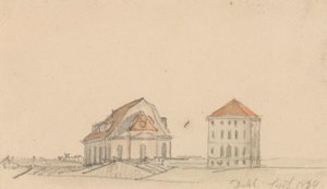 Duas casas de tijolo de Johan Christian Dahl