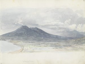 O Vesúvio visto de Quisisana de Johan Christian Dahl