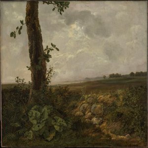 Vista perto de Prestø de Johan Christian Dahl