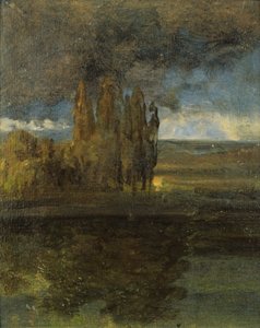Vista sobre o Elba e o bastião "Der Bär de Johan Christian Dahl