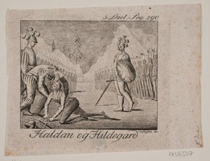 A vinheta. Haldane e Hildegard de Johan Christoph Seehusen
