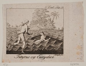 A vinheta. Titiro e Eurídice de Johan Christoph Seehusen