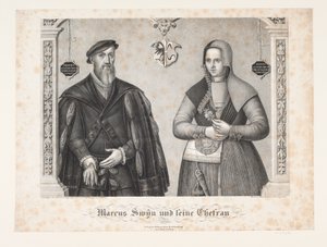 Marcus Swin e esposa de Johan Friedrich Fritz