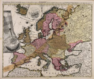 Eclipse total do sol com atraso d. 12 de abril de 1706 na Europa e famoso por três horas antes de procurar representação na região central da sombra do tamanho restante das áreas pertencentes às cargas nobres lançadas pelos arcos paralelos de Johan Gabriel Doppelmayr