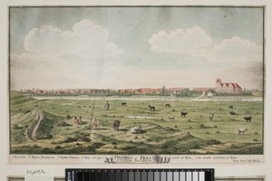 Perspectiva de Præstø de Johan Jacob Bruun