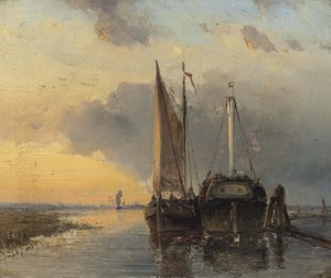 Porto num rio holandês