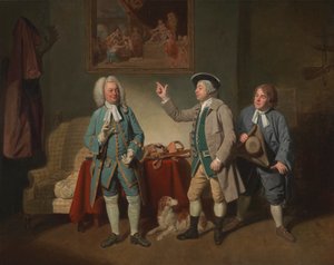Edward Shuter, John Beard, e John Dunstall em "Love in a Village" de Isaac Bickerton