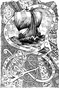Navio rúnico nórdico de Johan Liewendahl
