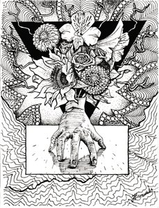 Reflexão floral surreal de Johan Liewendahl
