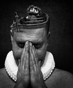 Uma morte de palhaços (serie), 2014 (arte digital fotográfica) de Johan Lilja