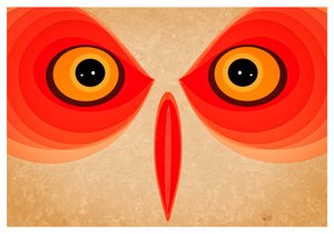 Coruja, 2015 (arte digital) de Johan Lilja