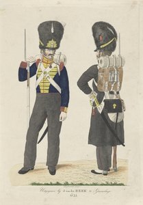 Dois soldados de infantaria de Johan Martin Leydenroth