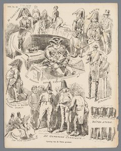 Cartoon sobre a abertura dos Estados Gerais, 1870 Abertura dos Estados Gerais (título no objeto)