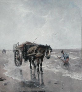 Sea Breezes (óleo sobre tela) de Johan Scherrewitz
