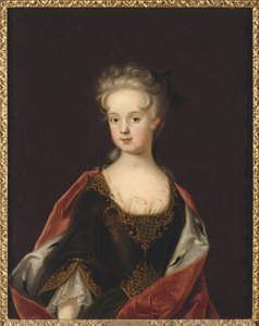 Marie Leczinska, reine de France - Retrato de Marie Leszczynska, Rainha de França (1703-1768), por Starbus, Johan (1679-1724). Óleo sobre tela de Johan Starbus