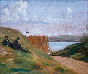 "Uma estrada submersa perto de Frederiksværk