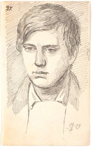 Retrato de um jovem, um rosto