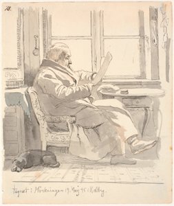 Retrato de J. Th. Avô de Lundbye, conselheiro de justiça e administrador alfandegário E. Bonnevie de Johan Thomas Lundbye