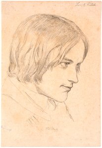 Retrato do pintor Lorenz Frølich (1820-1908) de Johan Thomas Lundbye
